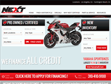 Tablet Screenshot of nextmotorcycle.com